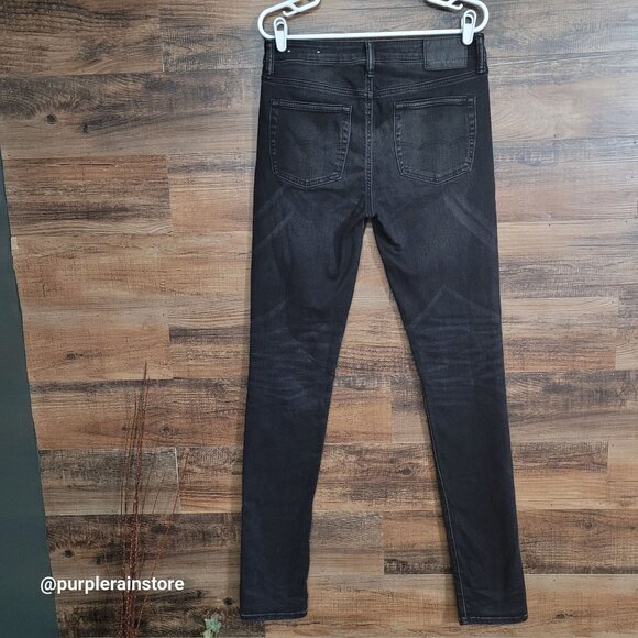 American Eagle Jeans Size 31x32 Stacked Skinny Next Level Flex Black Wash Denim - Picture 2 of 13